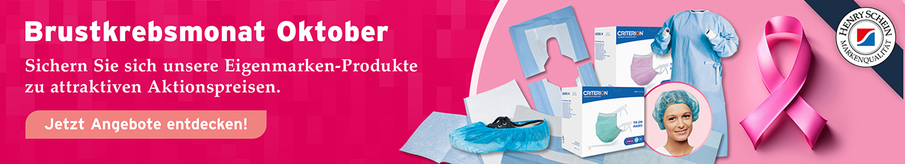 Brustkrebsmonat Oktober - Sichern Sie sich unsere Eigenmarkenprodukte zu attraktiven Aktionspreisen!