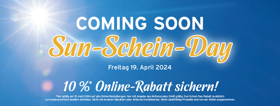 Henry Schein MED | Coming Soon - Sun-Schein-Day 19.4.24 - 10 % Rabatt