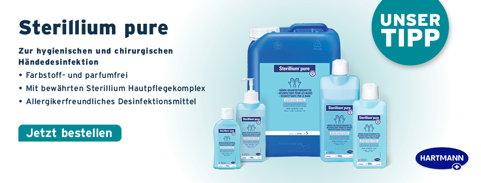 Henry Schein MED | sterillium pure, hartmann, haendedesinfektion, haendedesinfektionsmittel