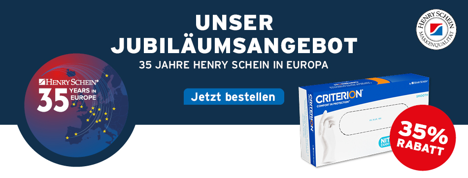 Unser Jubilaeumsanbebot - 35 Jahre Henry Schein in Europa - Henry Schein Nitrilhandschuhe