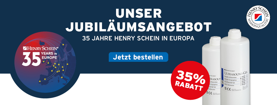 Unser Jubilaeumsangebot - 35 Jahre Henry Schein in Europa - Henry Schein Ultraschallgel