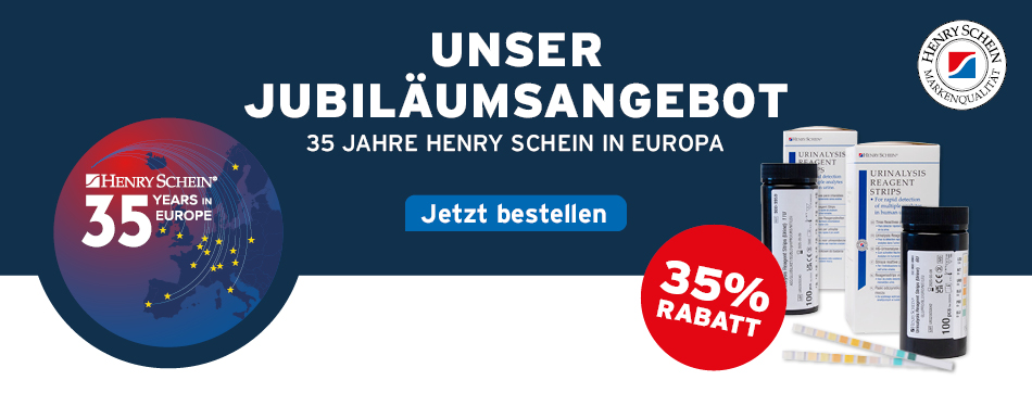 Unser Jubilaeumsangebot - 35 Jahre Henry Schein in Europa - Henry Schein Urinteststreifen
