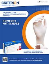 Henry Schein | Criterion - Gepuderte Latexuntersuchungshandschuhe