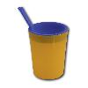 Trinkhilfe 200ml orange/blau