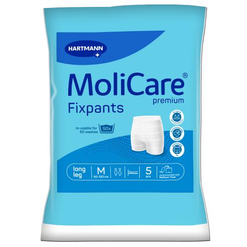 MoliCare® premium Fixpants long leg, Größe M Bauch/ Hüftumfang 60-100 cm, Packung 5 Stück