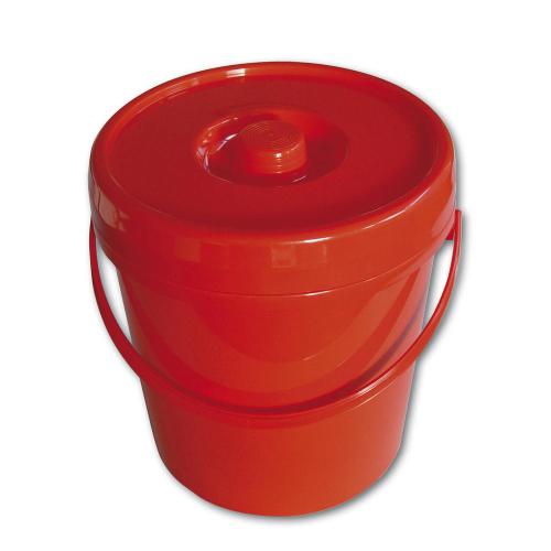 Windeleimer mit Deckel, 11 Liter, Ø 27,5 x H 29 cm, rot, 1 Stück