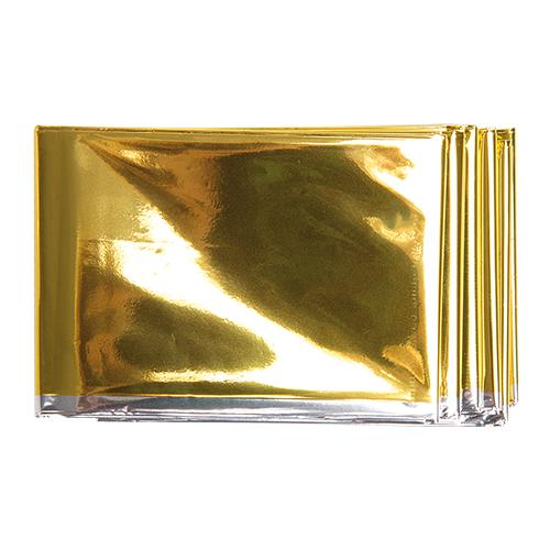 Einmal-Rettungsdecke, Aluminium, silber/gold, 160 x 220 cm, 1 Stück