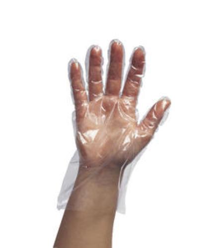 Polyäthylen-Handschuhe, transparent, Damen, 100 Stück