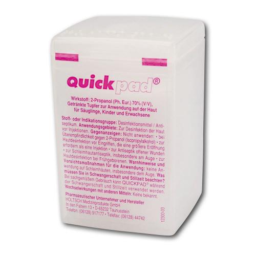 Quickpad Spenderbox, Alkoholtupfer, 45 x 45 mm, 150 Stück