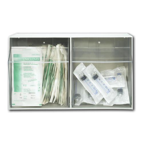 Spender, grauweiß, 2 Behälter, B 60 x H 35,3 x T 29,9 cm, 1 Stück