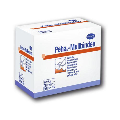 Peha-Mullbinden, lose im Karton, 4 cm x 4 m, 20 Stück