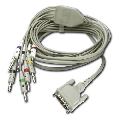 EKG-Kabel, Version 2, 10-adrig, 4 mm Bananenstecker, 1 Stück