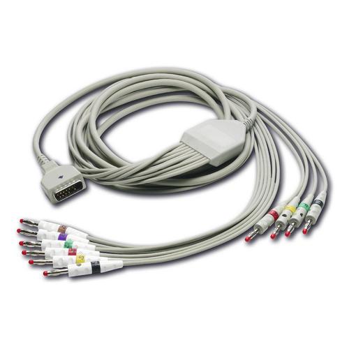 EKG-Kabel, Version 3, 10-adrig, 4 mm Bananenstecker, 1 Stück