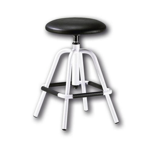 Drehhocker, Sitzhöhe 57-70 cm, weiß/schwarz, 1 Stück