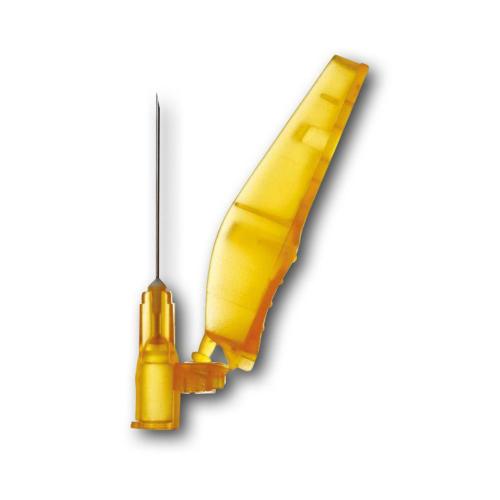 HS Sicherheits-Einmalkanülen, G 25, Ø 0,5 x L 16 mm, orange, 100 Stück