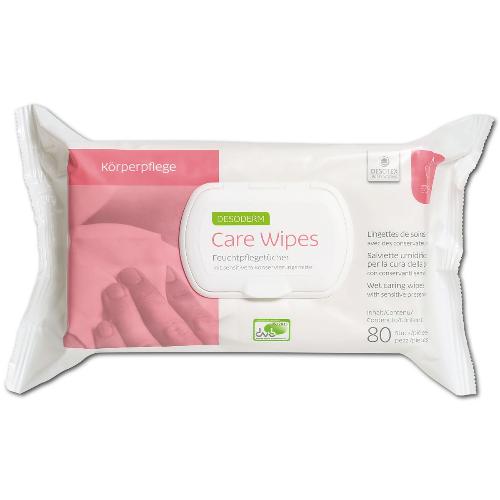 Desoderm Care Wipes, Feuchtpflegetücher, Flowpack, 80 Stück