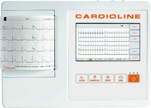 EKG-Papier, für EKG 100+, 100 x 150 mm, Z-Falt,180 Blatt, 10 Stück