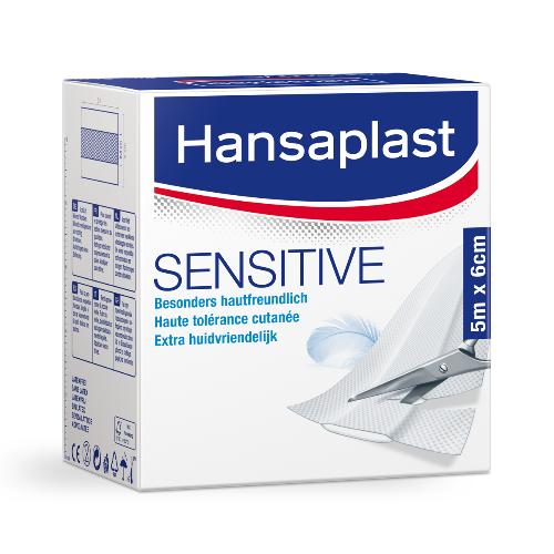 Hansaplast Sensitiv, 8 cm x 5 m, 1 Packung