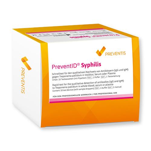 PreventID® Syphilis, Schnelltest, Packung 10 Stück