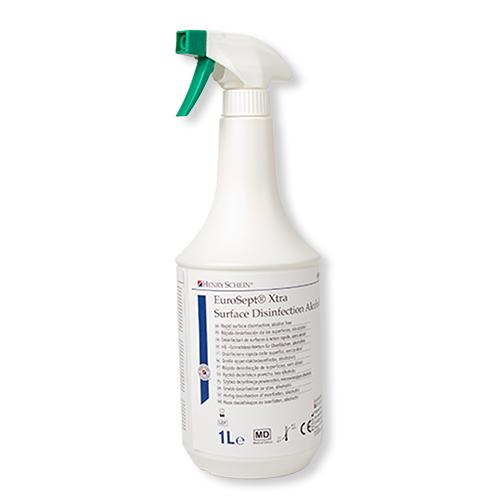 HS EuroSept Xtra Flächendesinfektion, Alkoholfrei,1 Liter Flasche, mit Sprühkopf