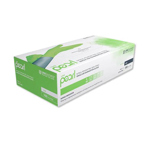 Lime Pearl Nitrilhandschuhe, puderfrei, Gr. XL, 100 Stück