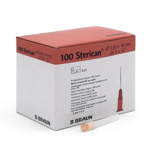 Sterican, Einmal-Kanülen, Ø 0,50 x L 16 mm, orange, 100 Stück