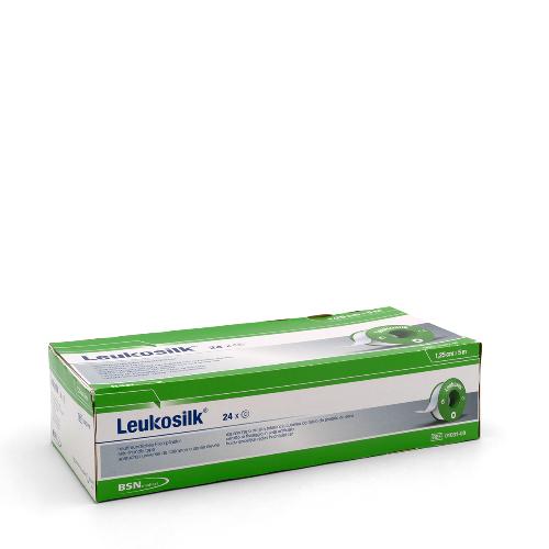 Leukosilk, Fixierpflaster, 1,25 cm x 5 m, 24 Stück