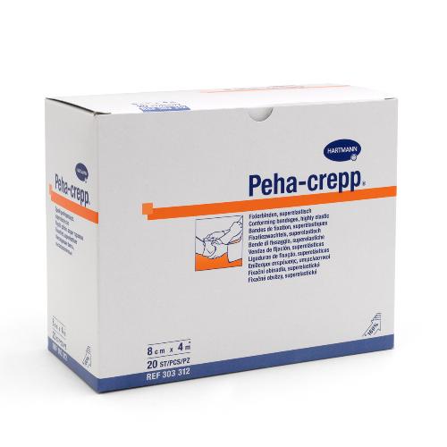 Peha-Crepp, elastische Fixierbinde, 8 cm x 4 m, 20 Stück