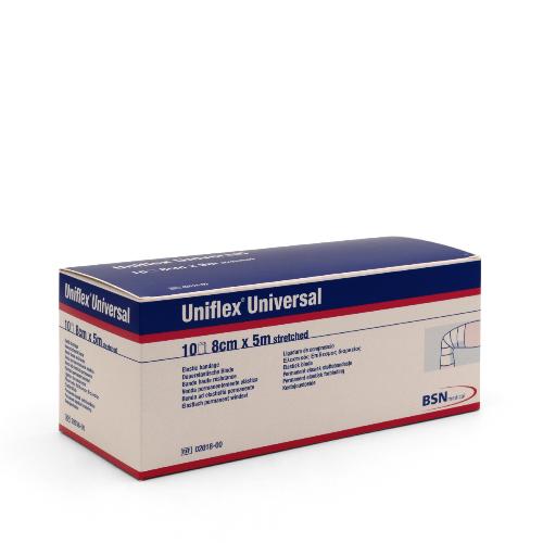 Uniflex Universal, weiß, 8 cm x 5 m, 10 Stück