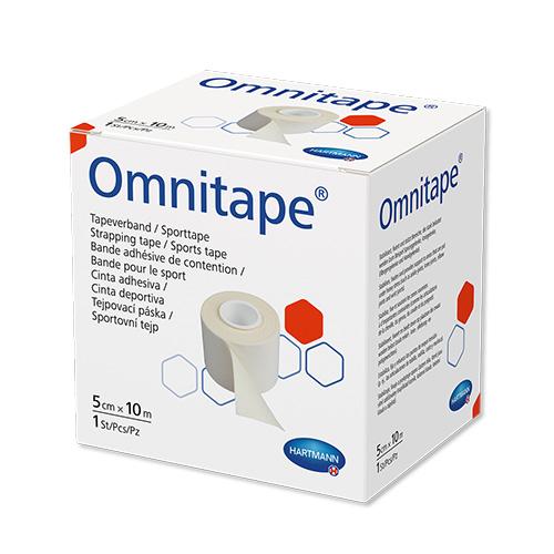 Omnitape Sporttape, 5 cm x 10 m, weiß, 1 Stück