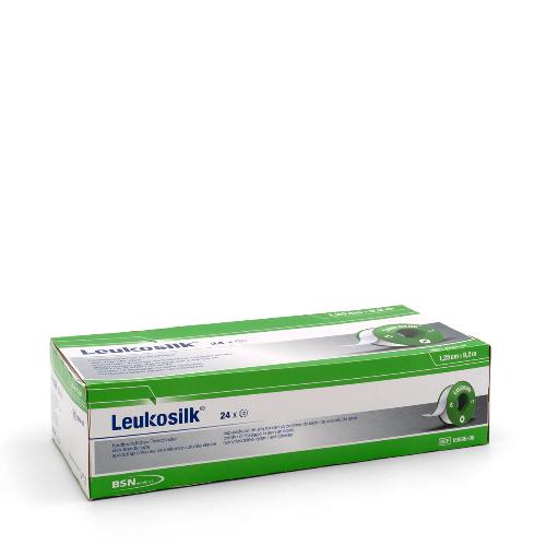 Leukosilk, Fixierpflaster, 1,25 cm x 9,2 m, 24 Stück