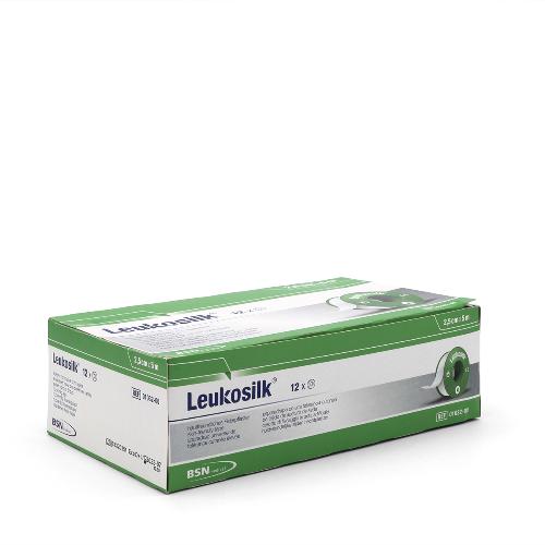 Leukosilk, Fixierpflaster, 9,2mx2,5cm, 12St