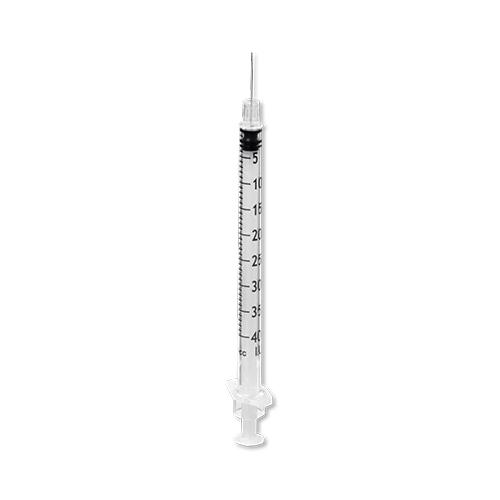 Omnican 40, Insulin-Einmalspritzen, mit Kanüle G30 Ø 0,30 x L 12 mm, 1 ml, 100 Stück Packung