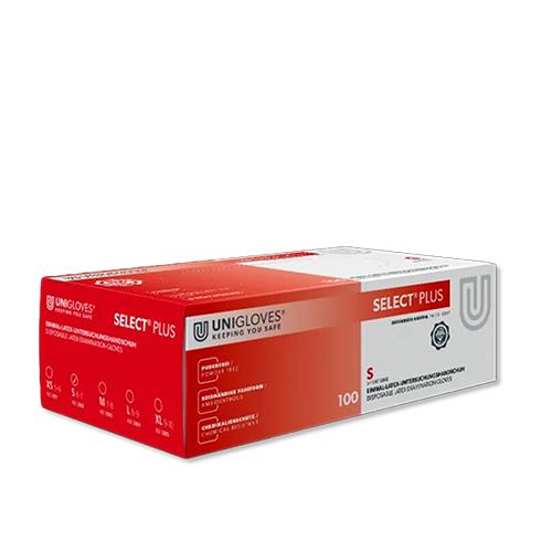 Select Plus Latexhandschuhe, puderfrei, Gr. S, 100 Stück