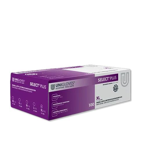 Select Plus Latexhandschuhe, puderfrei, Gr. XL, 100 Stück