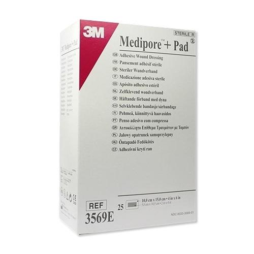 Medipore + Pad, steriler Wundverband, 10 x 15 cm, Wundkissen: 5 x 10,5 cm, 25 Stück