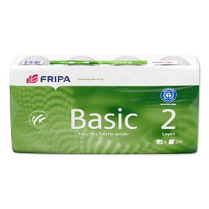 Toilettenpapier Basic, 2-lagig, weiß, 64 Rollen