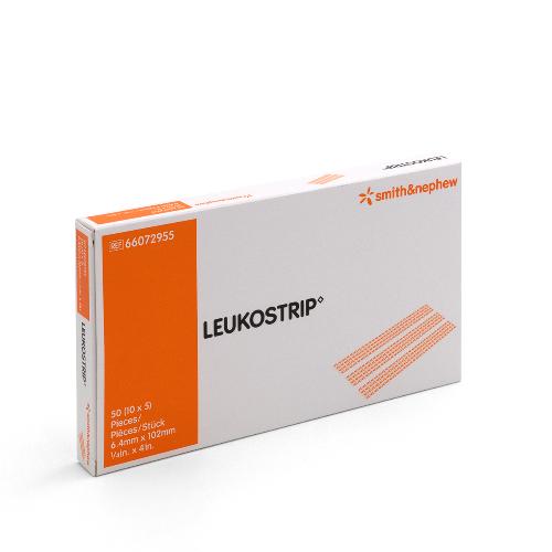 Leukostrip, Wundnahtstreifen, 102 x 6,4 mm, 10 x 5 Stück
