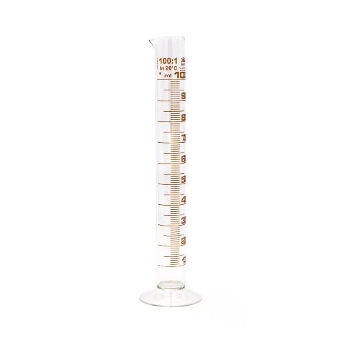 Meßzylinder, hohe Form, 100 ml Volumen/1,0 ml Graduierung, 1 Stück