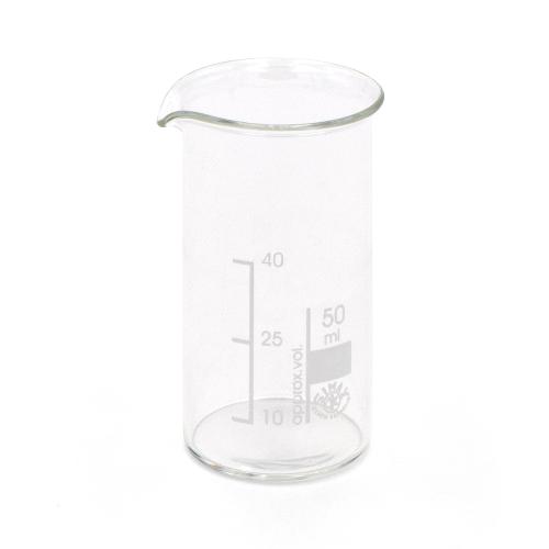 Glasbecher, mit Graduierung, hohe Form, 50 ml, 1 Stück