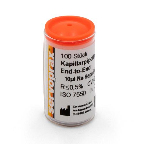 End-To-End-Kapillarpipetten hep. 10µl, 100St