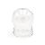 Schröpfglas ohne Ball, mundgeblasenes Glas, Gr. 2, Ø 3 cm, 1 Stück