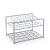 Reagenzglas-Gestell, Draht, für 24 Gläser, weiß, 1 Stück