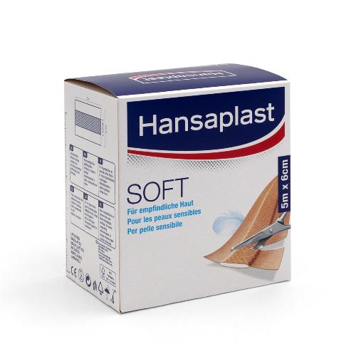 Hansaplast Soft, 6 cm x 5 m, 1 Stück
