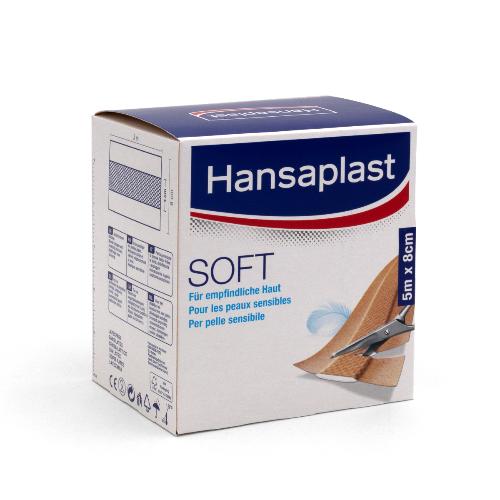 Hansaplast Soft, 8 cm x 5 m, 1 Stück