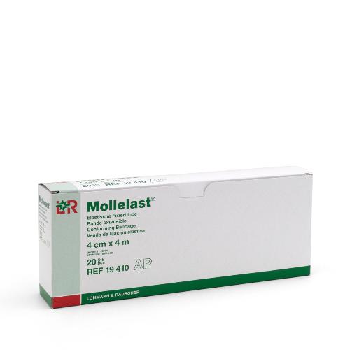 Mollelast Fixierbinden, 4 cm x 4m, 20 Stück Packung