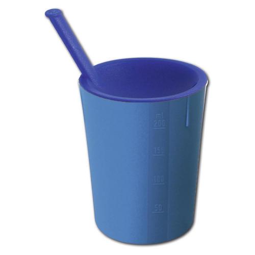 Medizinische Trinkhilfe, Farbe blau/ blau, 200 ml, 1 Stück