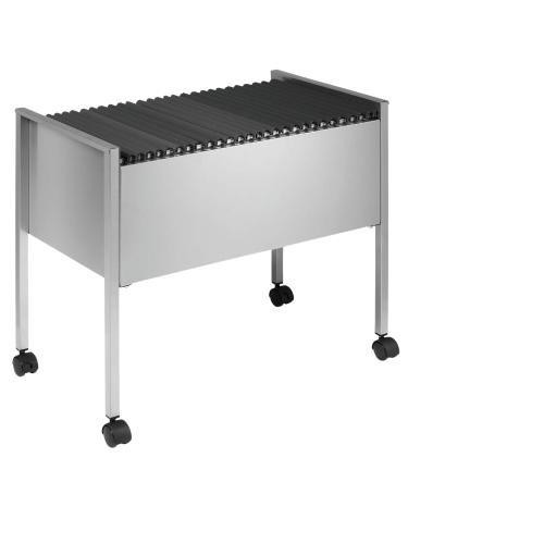 Hängemappenwagen, für 80 A4 Hängemappen, silber, 1 Stück