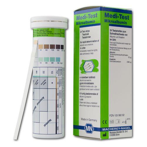 Medi-Test Mikroalbumin, Uinteststreifen, 24 Stück