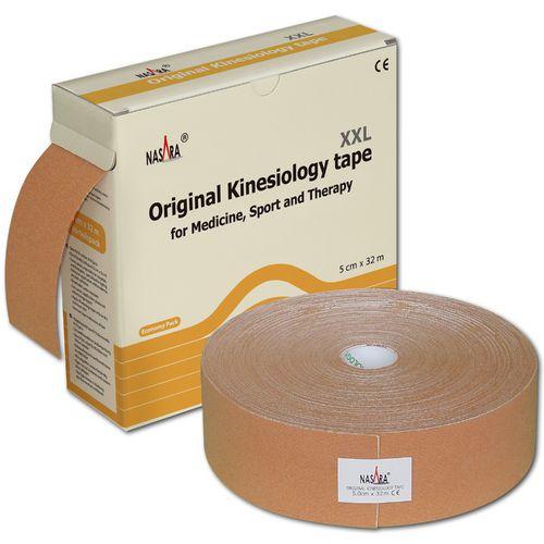 Nasara Kinesiology Tape, beige, 5 cm x 32 m, 1 Stück